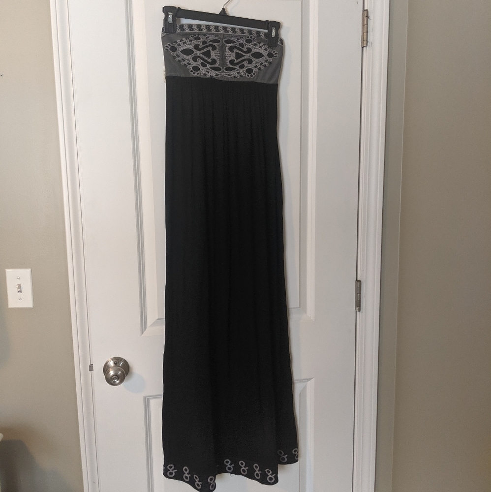 Black maxi dress